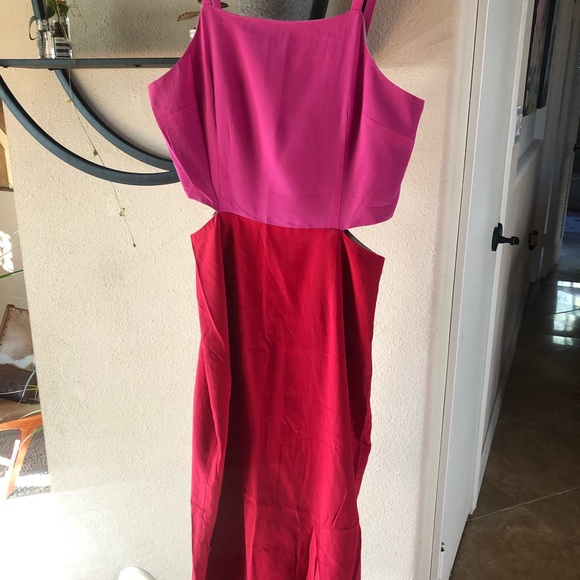 Mara Hoffman Colorblock Cutout Midi Dress - Picture 3 of 7